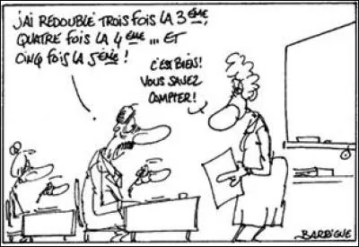 Vous vous dirigez ensuite vers votre cours de maths où votre professeur vous rend un contrôle. Catastrophe, vous avez eu la note de 8/20 ! Quelle est votre réaction ?