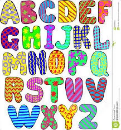 Quelle est la 4e lettre de l'alphabet ?