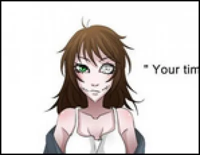 Quel objet s'est-elle mit dans l'emplacement de son oeil droit (par rapport à l'image) ?