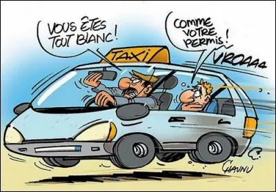 Un taxi de la City ne peut transporter...