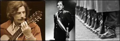 Cette chanson a été créée peu après l'arrivée de la dictature militaire au Chili. Cette chanson est aussi une mise en garde ! Est-elle prémonitoire ? C'est à craindre ! Quelle est cette chanson ?

«  Il ne faut plus dire qu'en France
On peut dormir à l'abri
Des Pinochet en puissance
Travaillent aussi du képi »