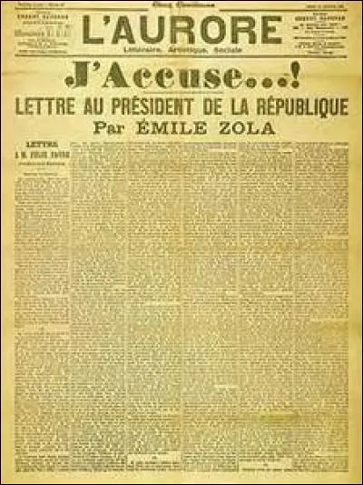 L'affaire Dreyfus a débuté en :