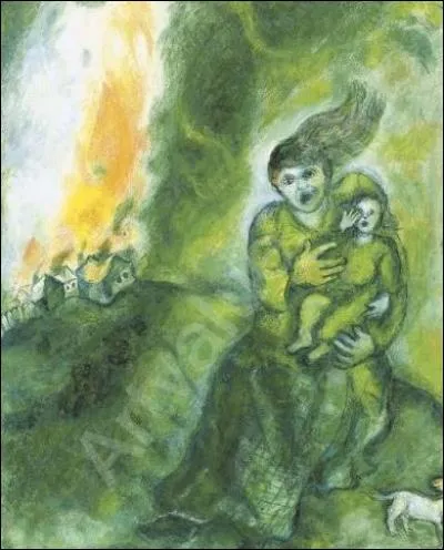 Qui a peint "L'incendie dans la neige" ?