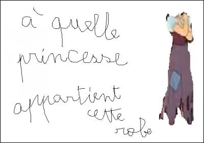À quelle princesse appartient cette robe ?