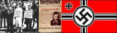 Le 15 septembre 1935 : 
Les lois de Nuremberg sont décidées par le gouvernement nazi. Ce sont des textes adoptés par le Reichstag, à l'initiative d'Adolf Hitler, à l'occasion du septième congrès annuel du parti nazi.
Quels sont leur(s) thème(s) ?