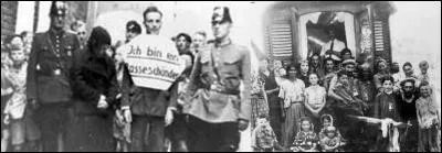 Le 12 juin 1937 : 
Une ordonnance secrète d'Heydrich stipule que tous les « souilleurs de race » devront être placés en « détention de sûreté ». Ils sont internés (a priori) dans les camps de concentration après leur emprisonnement.
Qui sont ces « souilleurs de race » ?