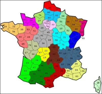 Géographie - Quel département français porte le n°9 ?