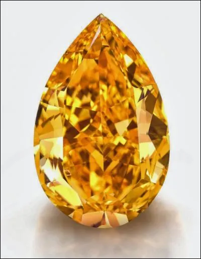 Quel était le prix initial de ce diamant de couleur orange appelé "The Orange" ?