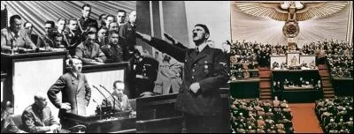 Le 30 janvier 1939 : 
Hitler prononce un discours au Reichstag. Le compte rendu de la séance fait alors état d'applaudissements prolongés. Quelles sont les maudites idées qu'il expose ?