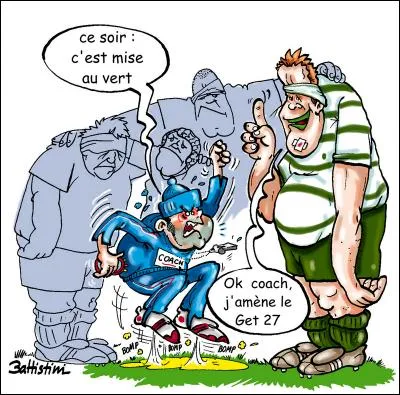 Quand t'auras fini de ... sur le terrain, tu pourras peut-&ecirc;tre utiliser tes ... pour ... le mec d'en face, non ?