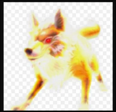 Quelle est la forme bipède du loup de lumière ?