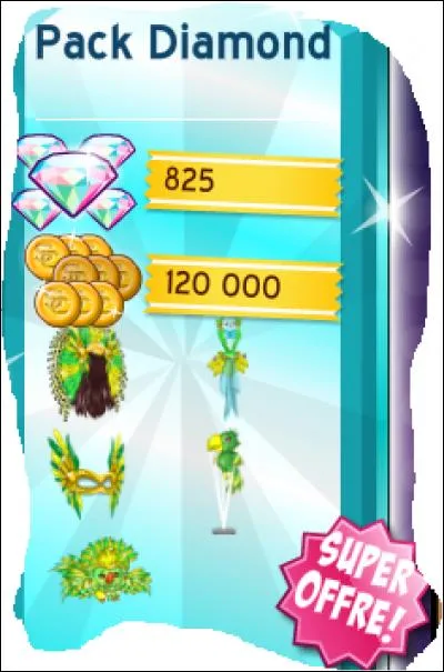 Quand on se fait un pack diamant , on paye :