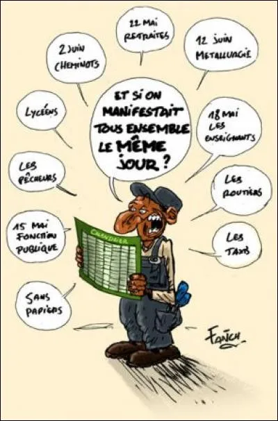 Que fait le gr&eacute;viste ?