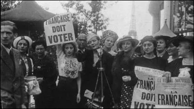 En France, en quelle année les femmes ont-elles obtenu le droit de vote ?