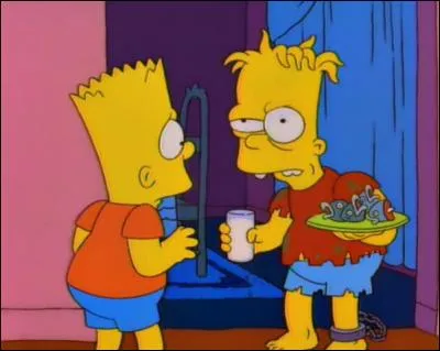 Dans un "Horror Show", qui est le frère siamois de Bart qui était enfermé au grenier ?