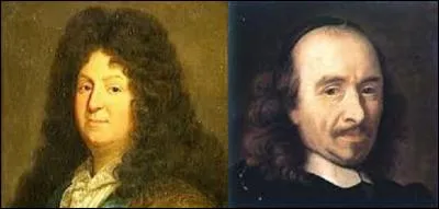 Parmi ces trois uvres, laquelle n'est pas de Jean Racine (1639-1699), mais de Pierre Corneille (1606-1684) ? (À gauche : Jean Racine ; à droite : Pierre Corneille).