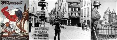 Le 24 juillet 1940 : 
Au mépris du droit international, du droit des gens et en désaccord avec la convention d'armistice du 22 juin 1940, Hitler profite de la défaite française pour s'attaquer à son intégrité.
Que décide-t-il ?