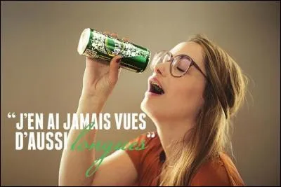 Que remarquez-vous dans la pub Perrier ?