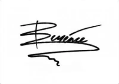 C'est la signature de :