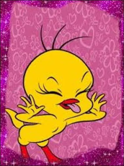 Encore un dessin des plus connus, le célèbre Titi (Tweety en VO) ! A votre avis, à qui peut-il bien tirer la langue ainsi ?