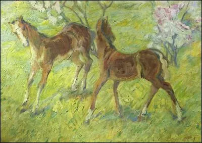 Qui a peint "Jeunes Poulains" ?