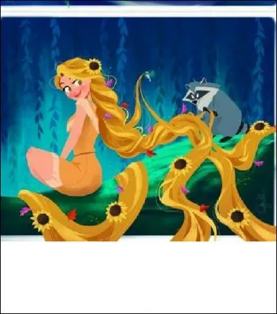 Quel est cet animal avec Raiponce qui semble bien surpris ?