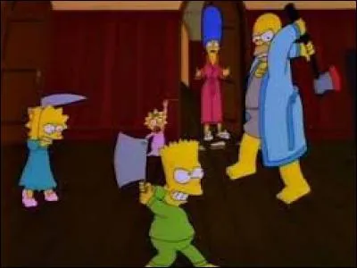 Lors d'un Simpson's Horror Show, Homer a décidé d'acheté une grande maison très bon marché. Sur quoi était-elle construite ?