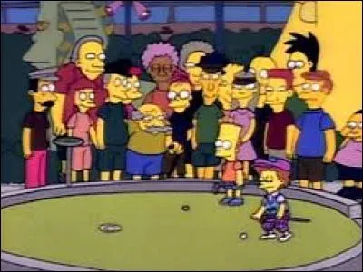 Que devait faire le père du fils perdant le tournoi de ce mini golf ?