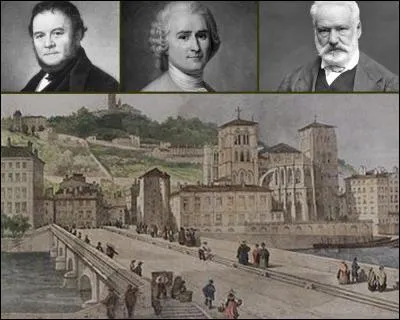 Quel auteur français a évoqué dans " Mémoires d'un touriste ", la ville de Lyon, qualifiant le Rhône d'impétueux et la Saône de paresseuse?