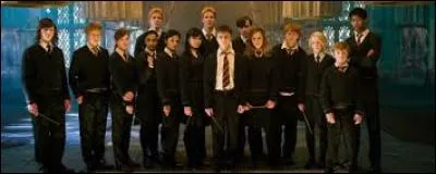 Comment appelle-t-on le groupe d'élèves qui s'entraîne secrètement pour se préparer à la guerre qui s'annonce ?