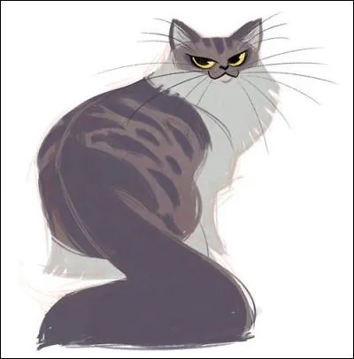 Les chats suent à travers...