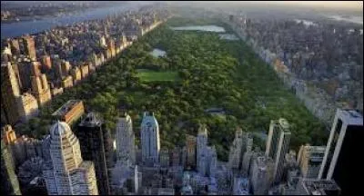Dans quelle ville des États-Unis pouvez-vous voir l'espace vert d'une superficie de 341 hectare, nommé Central Park ?