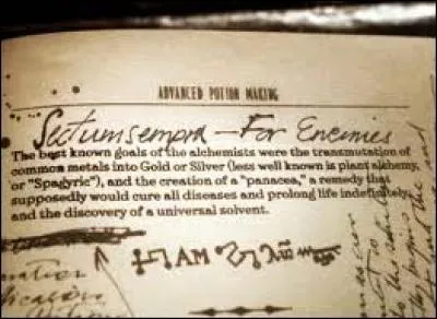 Quels sont les effets du sortilège "Sectumsempra" ?