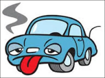 Ma voiture est en panne sur l'aire d'autoroute.