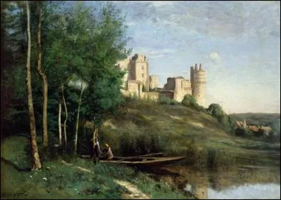 Qui a peint "Les ruines du château de Pierrefonds" ?
