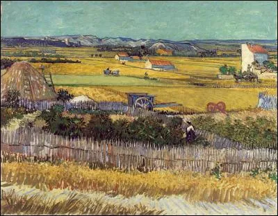 Qui a peint "La plaine de la Crau avec la ruine de Montmajour" ?