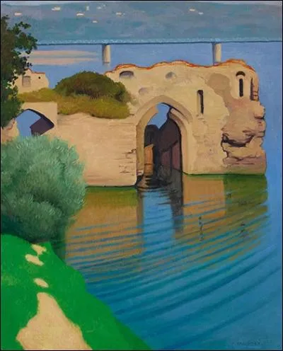 Qui a peint "Une ruine sur la Loire"?