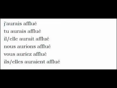 Verbe affluer : affluent !
