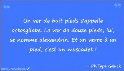 Combien de pieds (syllabes) comporte un alexandrin ?