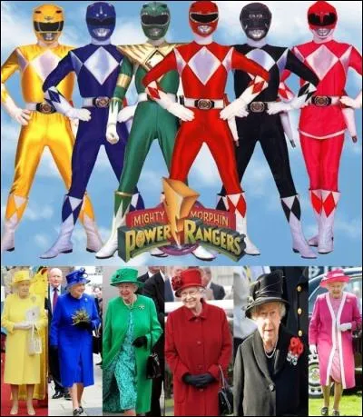 Très amusante façon d'imager les tenues de sa Majesté Elizabeth II, qui sont donc... ?