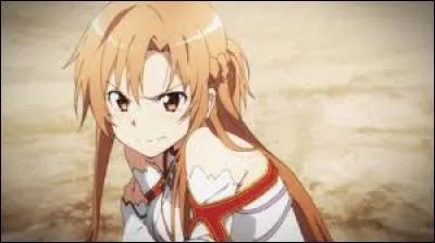 Qu'est-ce que Kirito a-t-il touché par accident quand Asuna lui ait tombé dessus par téléportation ?