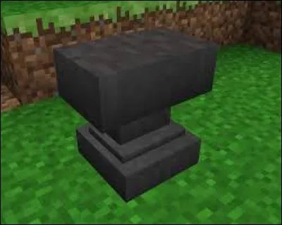 Pour crafter l'enclume, il faut :