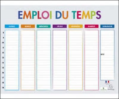 Qu'as-tu fait de tes journées de repos ?