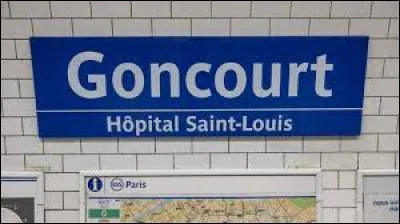 La station Goncourt est desservie par :