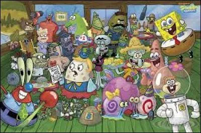 Combien de personnages principaux, non épisodiques, sont dans "Bob l'éponge" ?