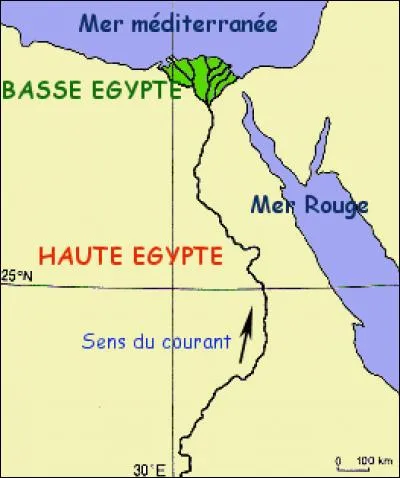 Le Nil prend sa source en Égypte.