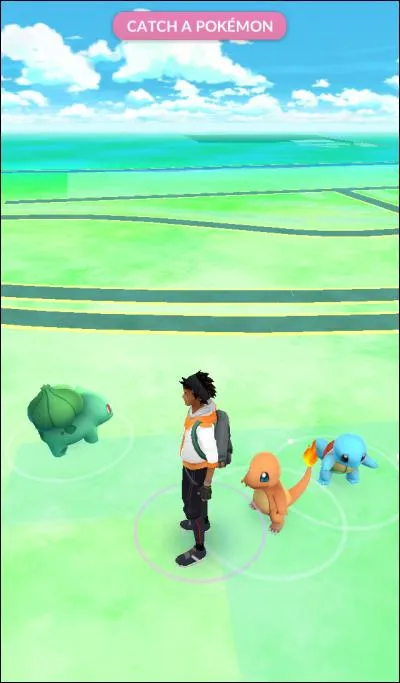 On nous propose d'attraper trois Pokémon pour commencer : Bulbizarre, Salamèche et Carapuce. Mais un quatrième est disponible ; lequel ?