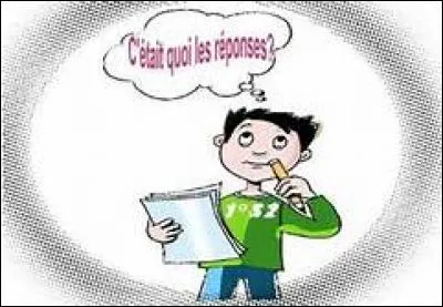 Vous pouvez débuter l'interrogation.