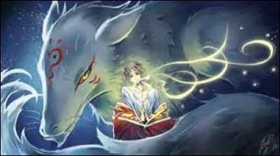 Dans Natsume Yuujinchou, de quelle couleur sont les cheveux de Madara (Nyanko-sensei) métamorphosée en écolière ?