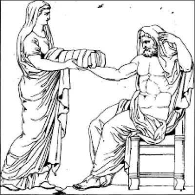 Peu de temps après la mort de son père Chronos se maria avec sa sœur...